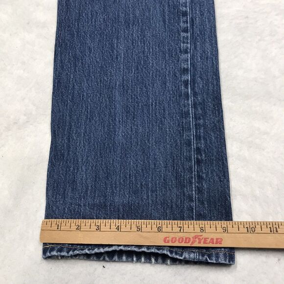 Y2K LEVIS 501 Jean Men 36X32 (38/34 tag) Button Fly Medium Wash Straight Leg - Picture 10 of 16